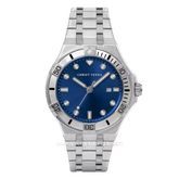 CHRIST VERRA DYNALUX CV 922709G-11 BLU Silver Dial Blue Stainless Steel
